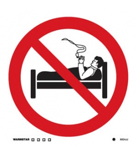 8524 No smoking in bed symbol