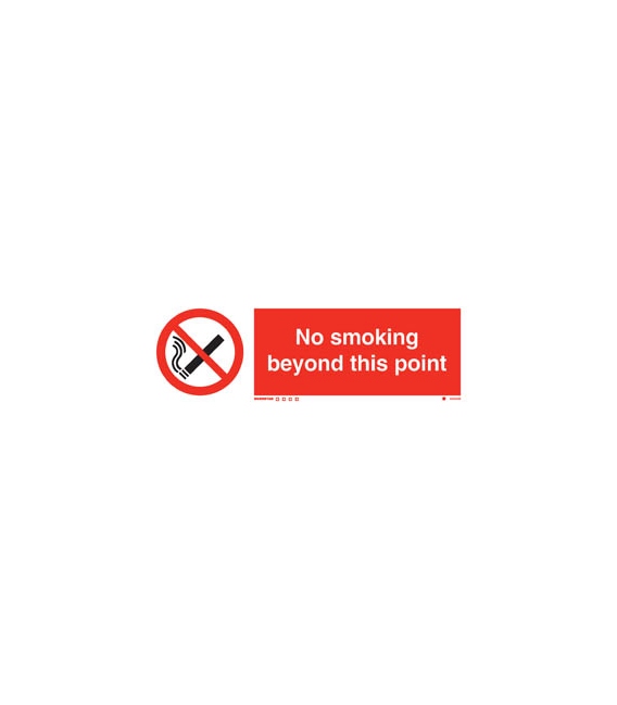 8533 No smoking beyond this point + symbol
