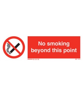 8533 No smoking beyond this point + symbol