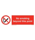 8533 No smoking beyond this point + symbol