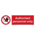 8545 Authorised personnel only + symbol