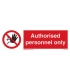 8545 Authorised personnel only + symbol