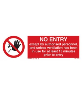 8547 No entry except by authorised personnel…+ symbol