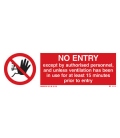 8547 No entry except by authorised personnel…+ symbol