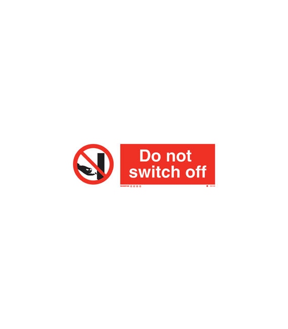 8551 Do not switch off + symbol