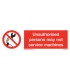 8555 Unauthorised persons may not service machines + symbol