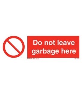 8619 Do not leave garbage here
