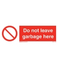 8619 Do not leave garbage here