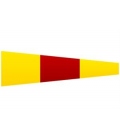 Signal Pennant Numeral 0 (Numeral Zero Pennant)