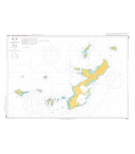 British Admiralty Japanese Nautical Chart JP226 Okinawa Gunto