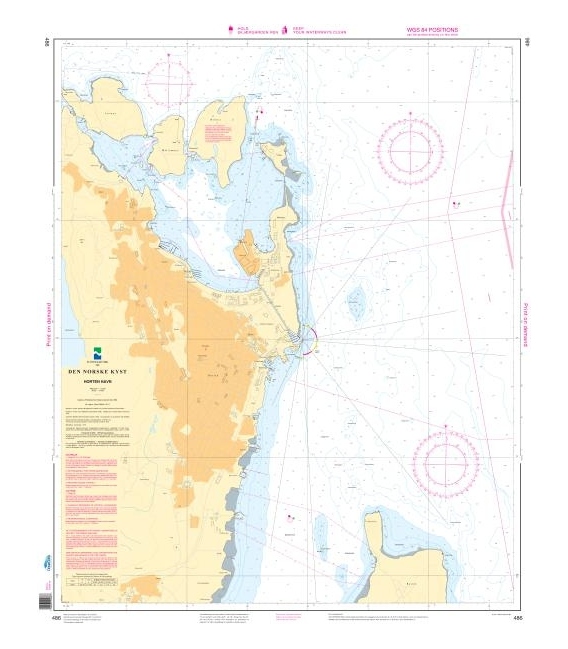 Norwegian Nautical Chart 486 Horten havn