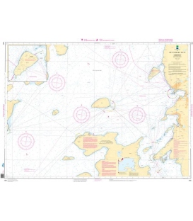 Norwegian Nautical Chart 489 Hammerfest med innseilinger