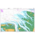 British Admiralty Nautical Chart 3617 Approaches to the Jade and Weser