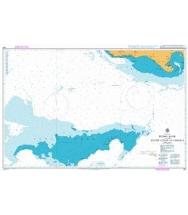 British Admiralty Nautical Chart 260 Pedro Bank to the South Coast of Jamaica