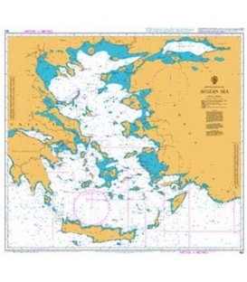 British Admiralty Nautical Chart 180 Aegean Sea
