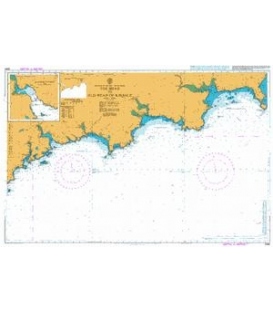 British Admiralty Nautical Chart 2092 Toe Head to Old Head of Kinsale