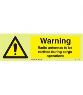 7578 Warning radio antennas to be earthed during cargo operations