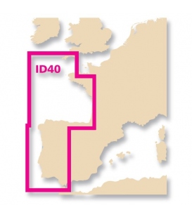 Meridian Digital Chart ID40 - Atlantic France & Iberia