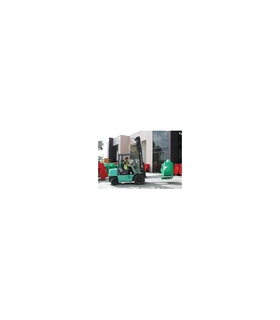 Buoy design enables safe & easy movement via forklift