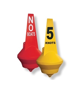 High visibility IALA colours - shown with optional mould-in graphics