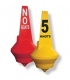 High visibility IALA colours - shown with optional mould-in graphics