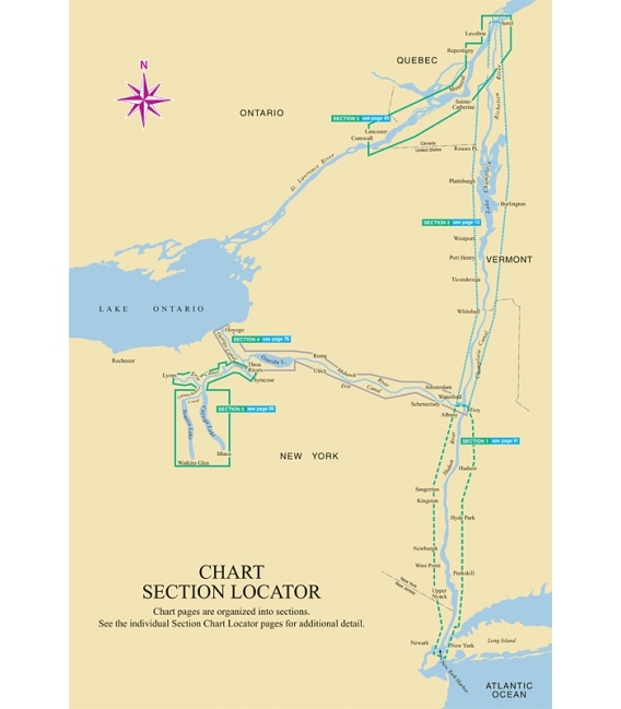 Richardsons' Hudson River & Adjacent Waterways Chartbook + Cruising Guide, 3rd Ed.