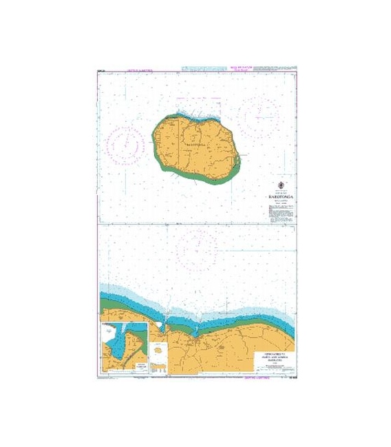 British Admiralty New Zealand Nautical Chart NZ9558 Rarotonga