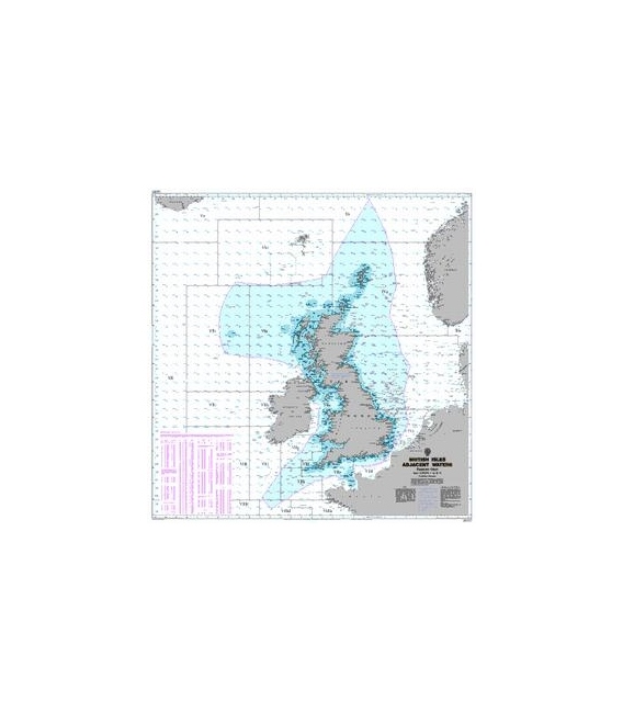 British Admiralty World Miscellaneous Charts Q6353 Fisheries Chart
