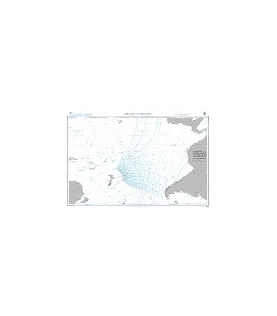 British Admiralty Gnomonic Chart 5098A South Pacific and Southern Oceans