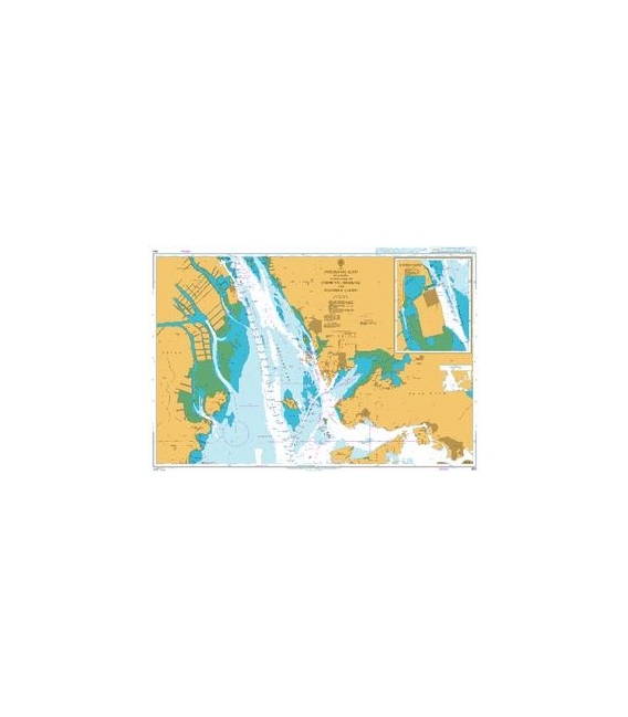 British Admiralty Nautical Chart 343 Zhujiang Kou including Approaches to Chiwan, Shekou and Nansha Gang