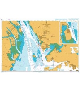 British Admiralty Nautical Chart 343 Zhujiang Kou including Approaches to Chiwan, Shekou and Nansha Gang