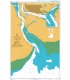 British Admiralty Nautical Chart 833 Yangon River (Rangoon River) and Approaches