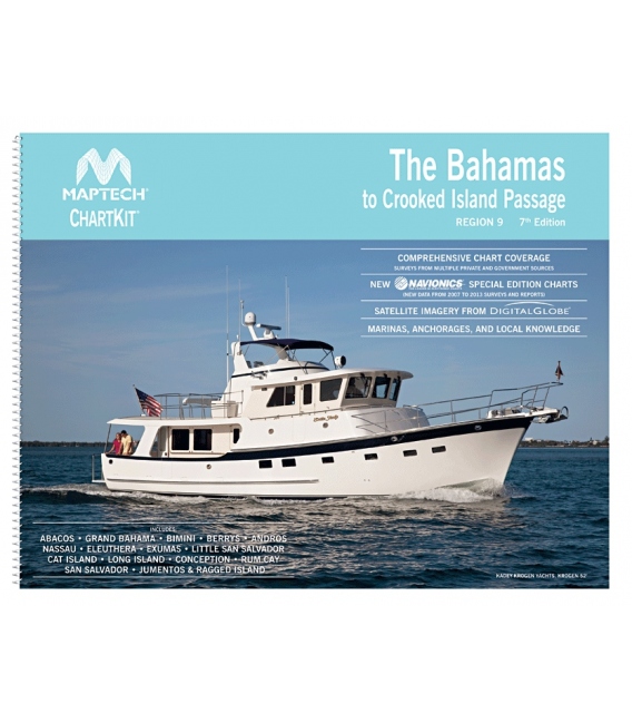 Maptech ChartKit Region 9:  The Bahamas to Crooked Island Passage, 7th Edition 