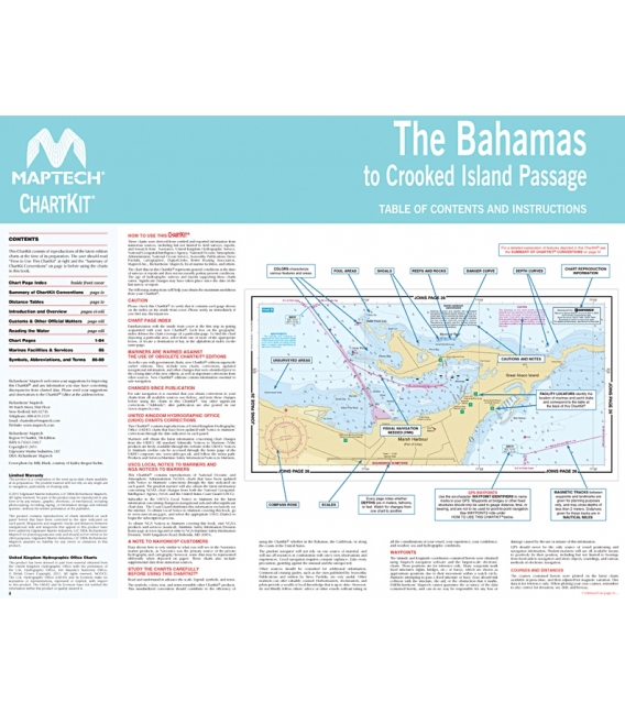 Maptech ChartKit Region 9:  The Bahamas to Crooked Island Passage, 7th Edition 