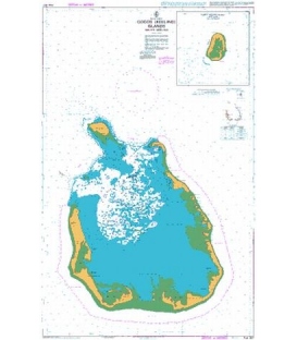 British Admiralty Australian Nautical Chart AUS607 South Keeling Islands