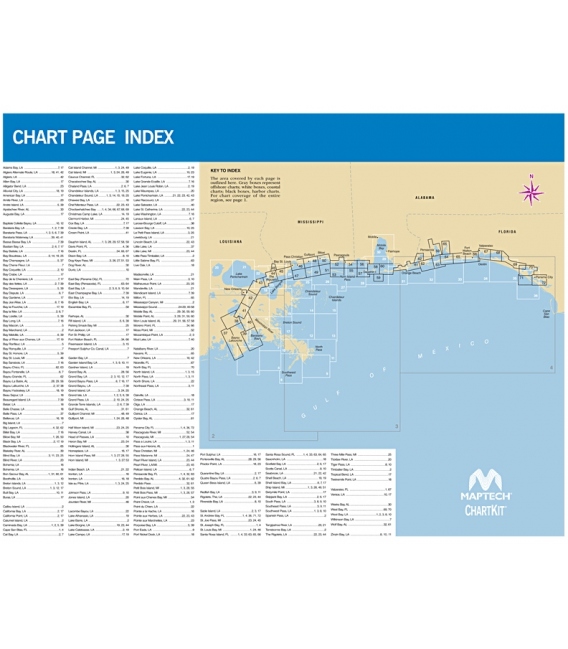 Maptech ChartKit Region 16: New Orleans to Panama City, FL - 4th Edition, 2014