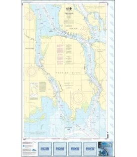 NOAA Chart 14887 St. Marys River (Mercator Projection)
