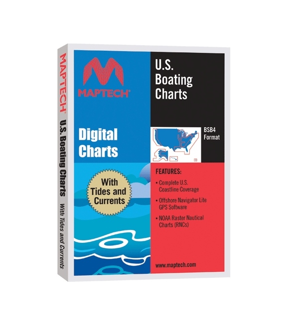 Maptech U.S. Boating Charts DVD with Tides and Currents