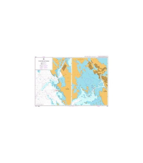 British Admiralty Nautical Chart 2569 Vysotsk and Vyborg