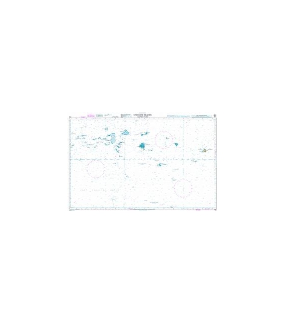 British Admiralty Nautical Chart 762 Caroline Islands (Eastern Part)
