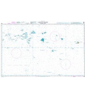British Admiralty Nautical Chart 762 Caroline Islands (Eastern Part)
