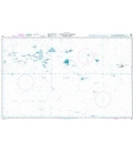 British Admiralty Nautical Chart 762 Caroline Islands (Eastern Part)