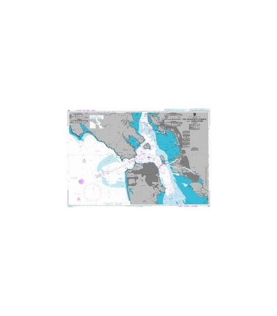 British Admiralty Nautical Chart 591 San Francisco Harbor and Approaches