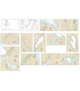 NOAA Chart 14886 SMALL-CRAFT BOOK CHART - Inland Route, Cheboygan to Conway (book of 12 Charts)