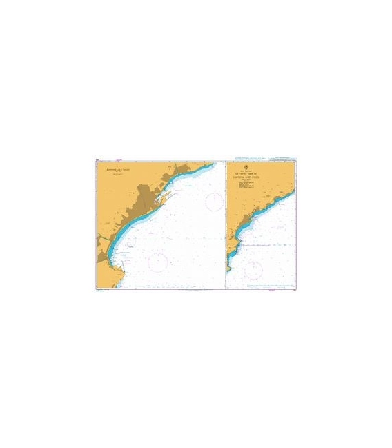 British Admiralty Nautical Chart 350 Approaches to Savona and Vado