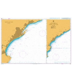 British Admiralty Nautical Chart 167 Genova to Sicilian Channel and Stretto Di Messina 