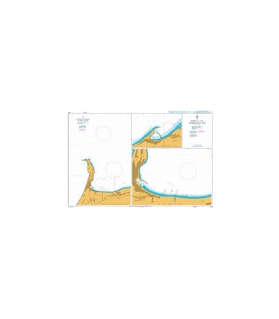 British Admiralty Nautical Chart 805 Ports in the Tyrrhenian Sea