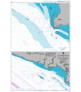 British Admiralty Nautical Chart 1140 Approaches to Port Dickson