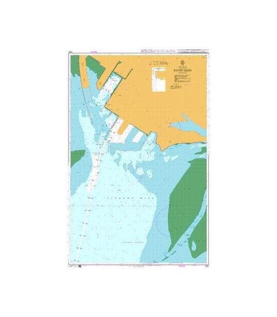 British Admiralty Nautical Chart 1287 Panjin Gang