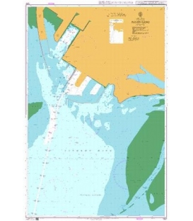 British Admiralty Nautical Chart 1287 Panjin Gang